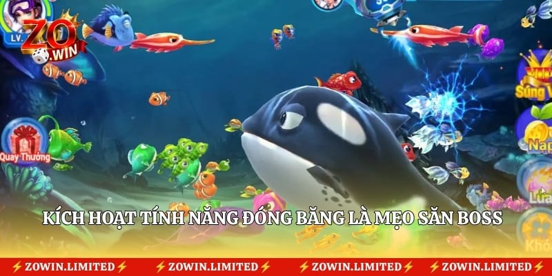 Kích hoạt tính năng đóng băng là mẹo săn boss phổ biến
