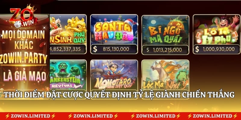 Thời điểm đặt cược quyết định tỷ lệ giành chiến thắng